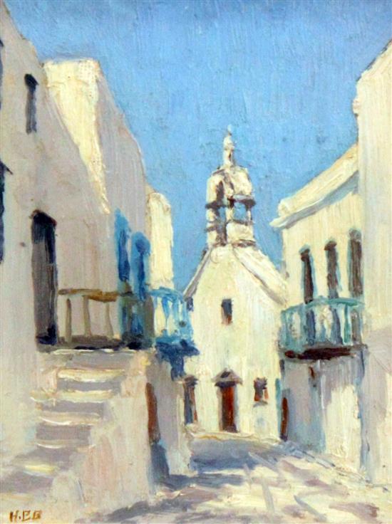 Hugh Boycott Brown (1909 - 1990) Malcesine, Italy, 8.5 x 6.5in.